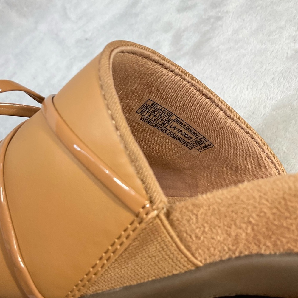 Vionic Bella Slide Sandals With Bow Camel Women’s 10 - Picture 8 of 8